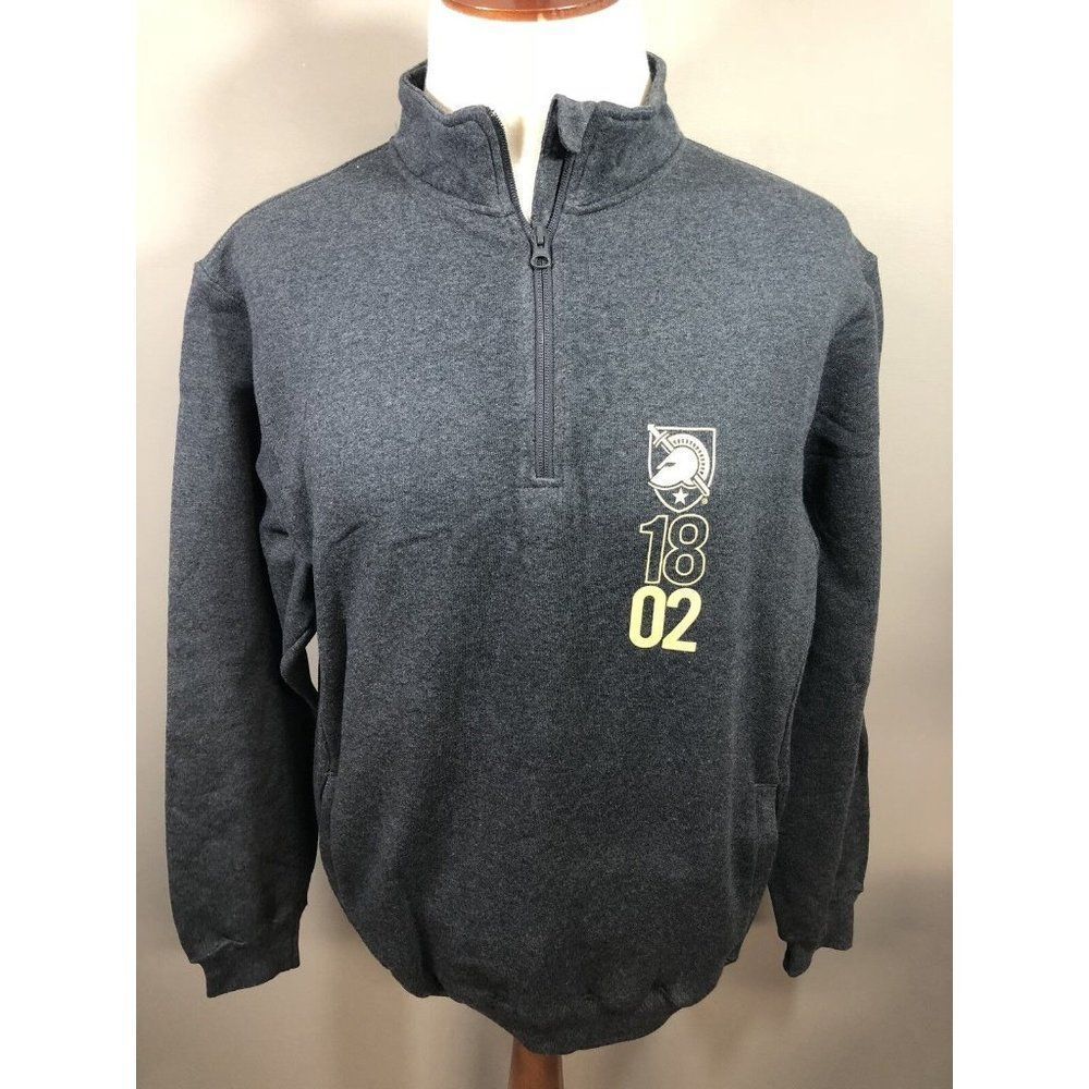 NEW - Army Knights Gray 1/4 Zip Up Sweatshirt Pullover Size Large